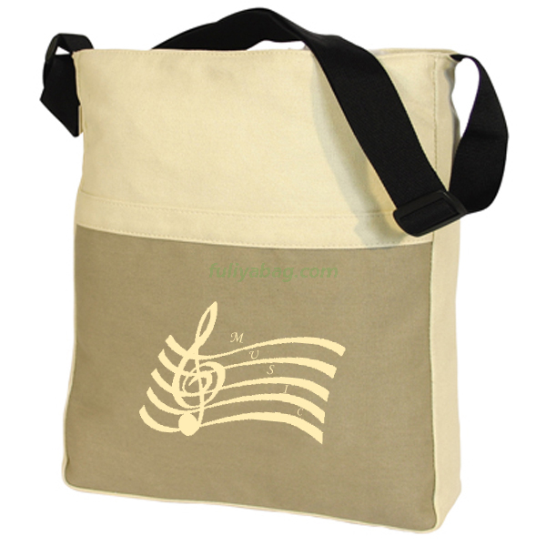 Promotional Canvas Cotton Shopping Bag with Silk Printing