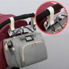 Luxury Big Capacity Foldable Diaper Bags Mummy Baby Bag Tote Travel 3 in 1 Portable Diaper Bag with Bassinet