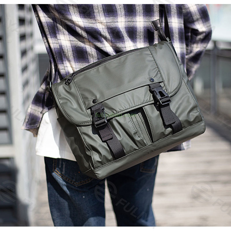 Custom Men Waterproof Large Capacity Shoulder Crossbody Laptop Bag Casual Sling Messenger Bag for Men