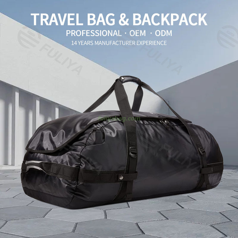 Durable Waterproof Sports Hiking Camping Bag Duffel Weekend Gym Backpack Custom Outdoor Tarpaulin Travel Bag