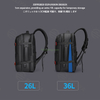 Men Women Expandable Business Waterproof Travel School Student Backpack Large Capacity Laptop Backpack With USB Charging