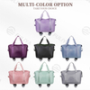 Waterproof Gym Sport Duffel Fitness Handbag Custom Women Man Expandable Trolley Travel Tote Bag with Wheel