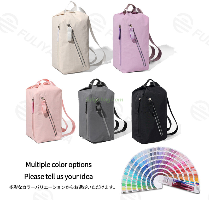 Custom Luxury Portable Men Women's Outdoor Sports Shoulder Bag Zipper Cycling Riding Backpack Chest Fitness Bag