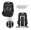 Custom High Quality Pu Leather Men's Computer Backpack Waterproof Classic School Travel Laptop Backpack With Usb Charging