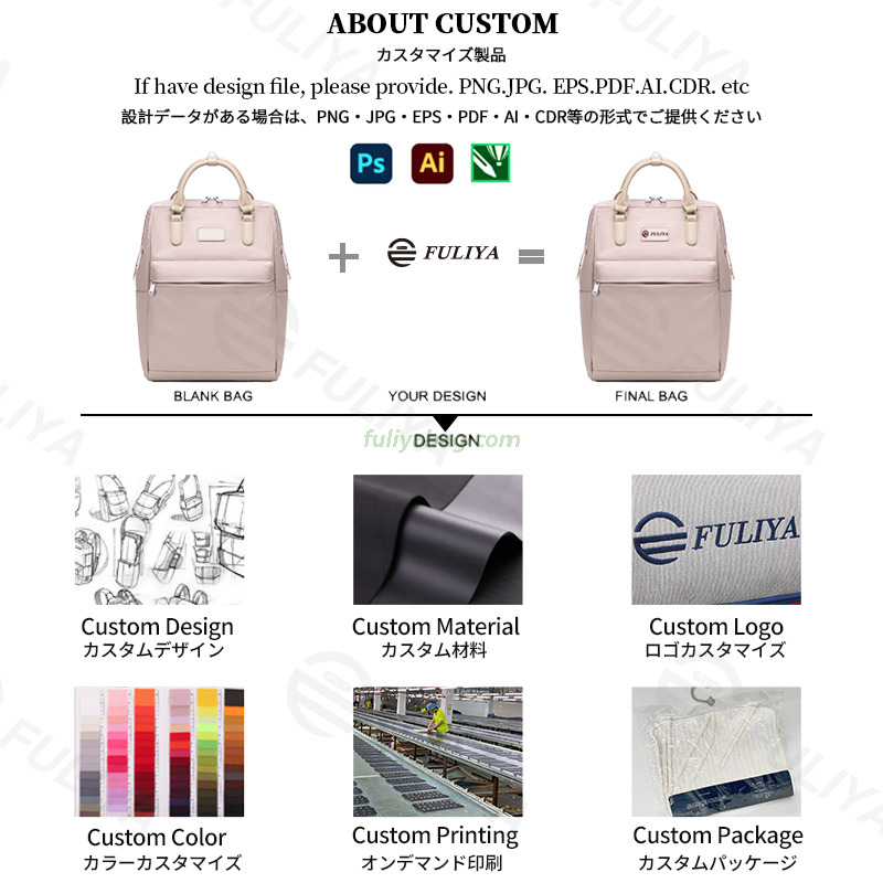 Large Capacity Casual Fashion Backpack Waterproof Zipper Closure Perfect School Travel Laptop Backpack for Women Men
