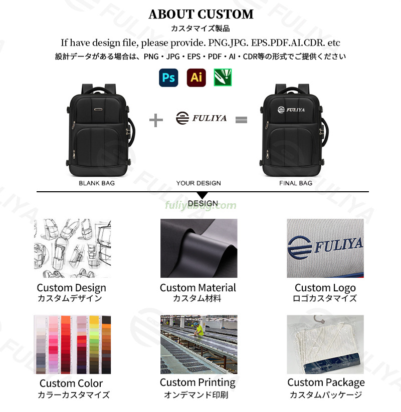 Custom Logo Multifunctional 15.6 Inch Casual Business Men Anti Theft Large Capacity Business Travel Laptop Backpack Bag