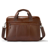 Men's Messenger Bag Office Work Shoulder Bag Computer Handbag Business Laptop Genuine Leather Briefcase