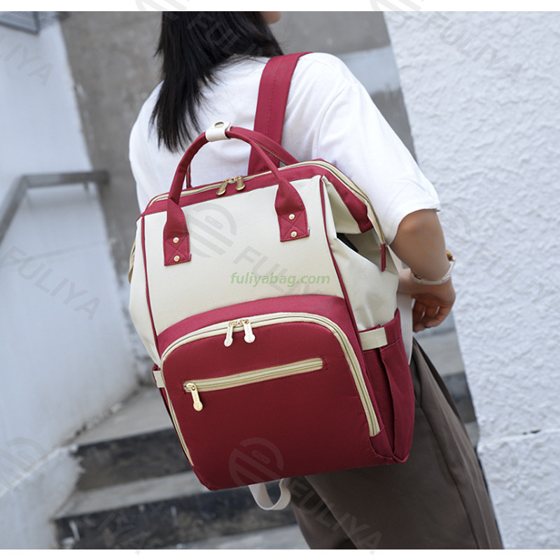Fashion Large Capacity Dry Wet Bag Mommy Travel Usb Backpack Waterproof Fabric Diaper Bag With Large Capacity for Mommy