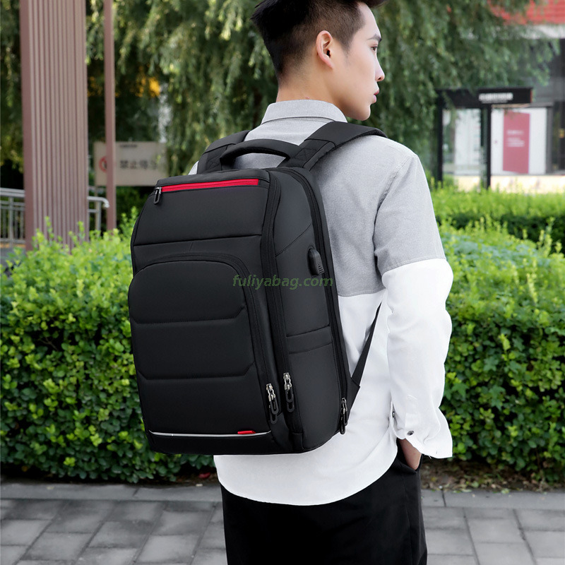 Luxury Large Capacity Waterproof School Bags Pack Outdoor Anti Theft USB Charging Business Laptop Backpack