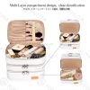 Custom Wholesale Travel Makeup Case Organizer Bag Portable Toiletries Skin Care Jewelry Storage Zipper Cosmetic Bags