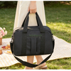 Custom Multifunctional Portable Thermal Shoulder Tote Bag Portable Insulated Saddle Bag for Outdoor Picnic Hiking Beach