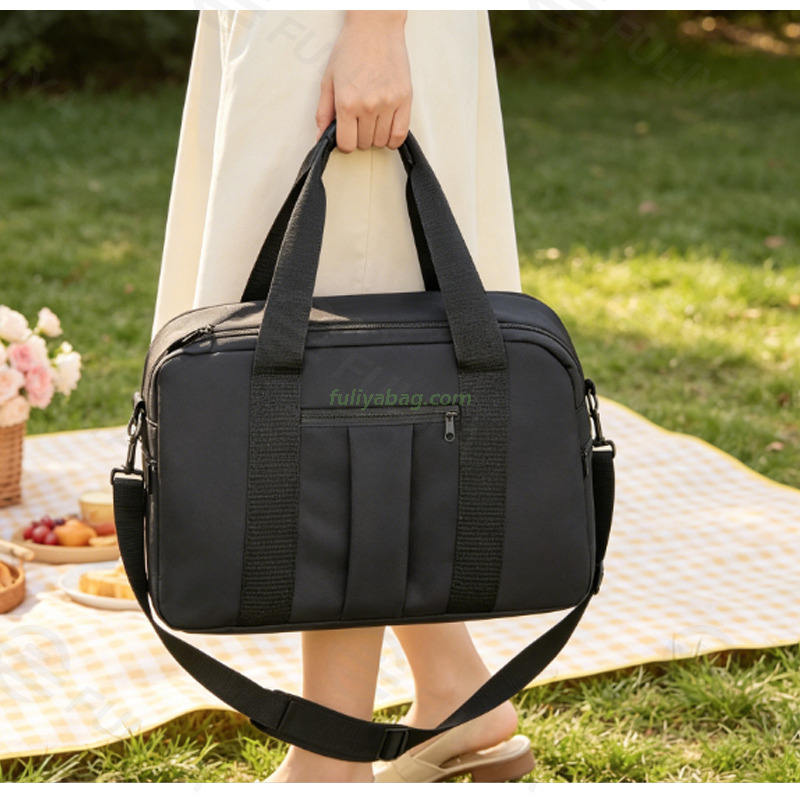 Custom Multifunctional Portable Thermal Shoulder Tote Bag Portable Insulated Saddle Bag for Outdoor Picnic Hiking Beach
