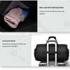 Men Women Adjustable Strap Sport Gym Bag Overnight Bag Waterproof Travel Duffle Bag with Shoes Compartment