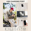 Custom Waterproof Men Women Expandable Flight Approved USB Backpack Shoes Compartment Business Travel Laptop Backpack