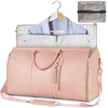 Factory Custom Wholesale Pu Leather Travel Suit Bag Travelling Foldable Bags Luggage Duffel Garment Bags