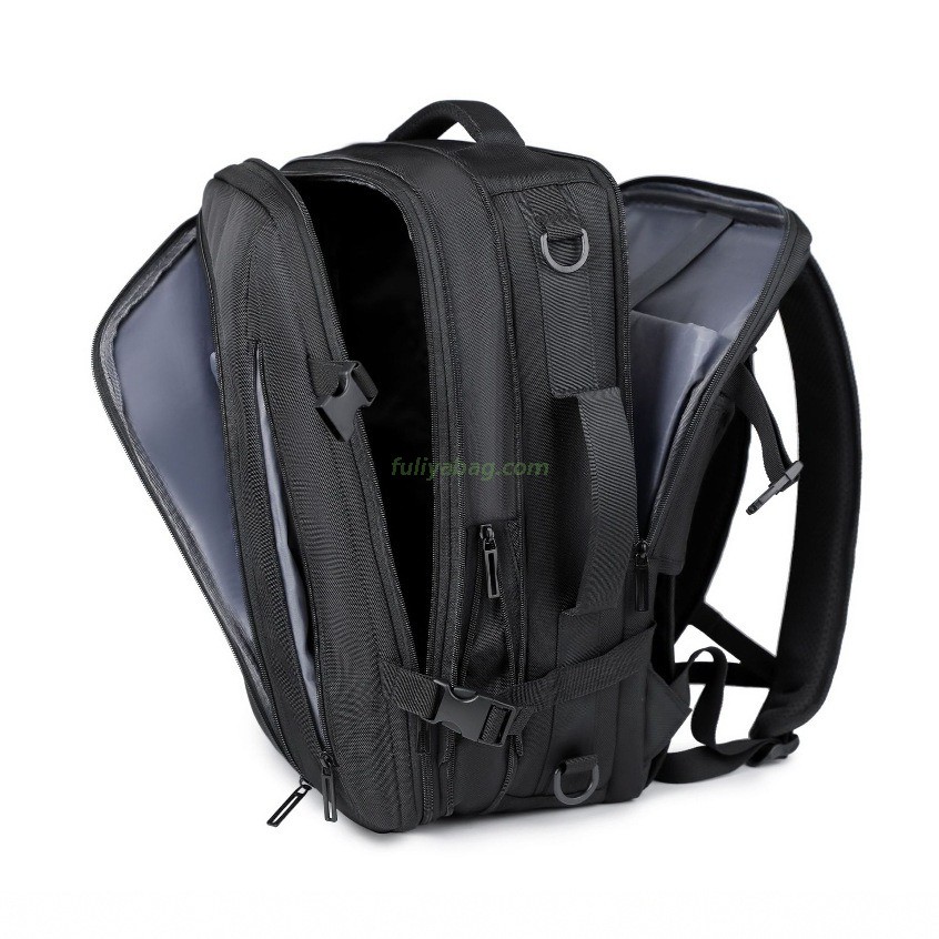 Custom Logo Fashion Backpack Waterproof Usb Charging Business Mens Women Vacuum Travel Backpack With Laptop Compartment