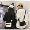 Customized Logo Trendy Soft Pu Casual Small Square Zipper Hand Bag Personalized Men Single Shoulder Crossbody Bag