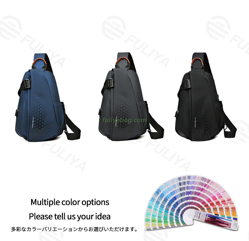 Motorcycle Shoulder Crossbody Bag Multi Functional Men Adjustable Strap Waterproof Travel Sport Chest Bag for College Boy