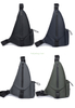 Fashion Waterproof PU Casual Daypack Sport Shoulder Single Crossbody Bag Men’s Chest Bag for Travel Running Bicycle
