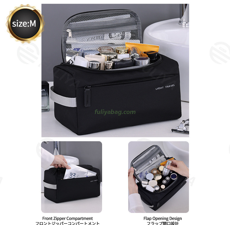 Wholesale Custom Portable Women Men's Wash Bag Cosmetic Makeup Shave Toiletry Organizer Pouch Travel Kit Storage Bag