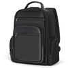 Custom Logo Black Waterproof Oxford Travel Business Computer Rucksack Airplane Office Laptop Backpack for Men Daily Use