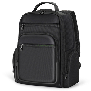 Custom Logo Black Waterproof Oxford Travel Business Computer Rucksack Airplane Office Laptop Backpack for Men Daily Use