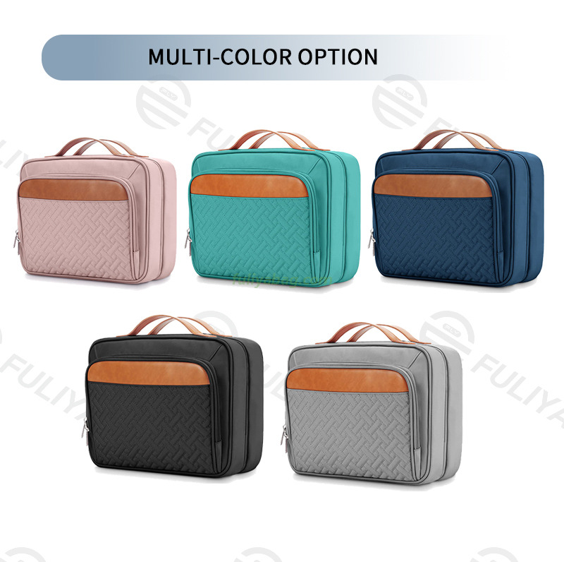 Multifunctional Hook Toiletry Bag Women Foldable Travel Jewelry Organizer Polyester Makeup Cosmetic Bag Case