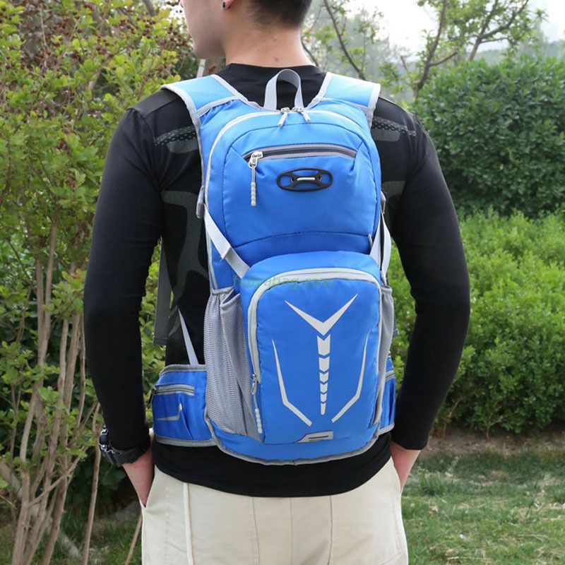 Custom Fashion Zipper Lightweight Outdoor Waterproof Backpack for Sports Hiking Camping Climbing Cycling Mountaineering