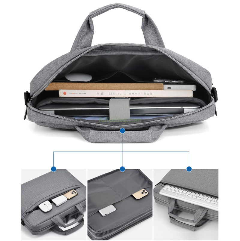 Custom Colorful Design Luxury Computer Handbag Waterproof Men Business Messenger Briefcase Work Lawyer Laptop Bag