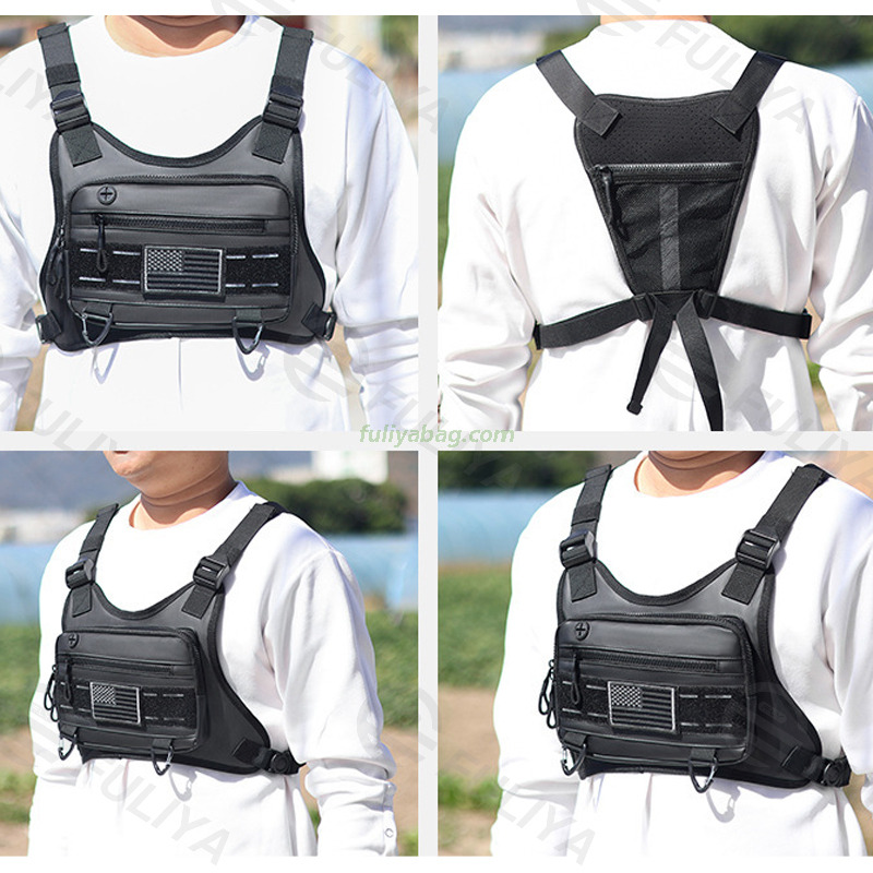 BSCI Factory Chest Tactical Vest OEM Custom Logo Outdoor Chest Bag Waterproof Training Tactical Protection Gear Vest