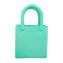 Children Gift Small Mini EVA Beach Bag Lightweight Rubber Tote Bag DIY Charms Tote Handbag for Boys Girls Students