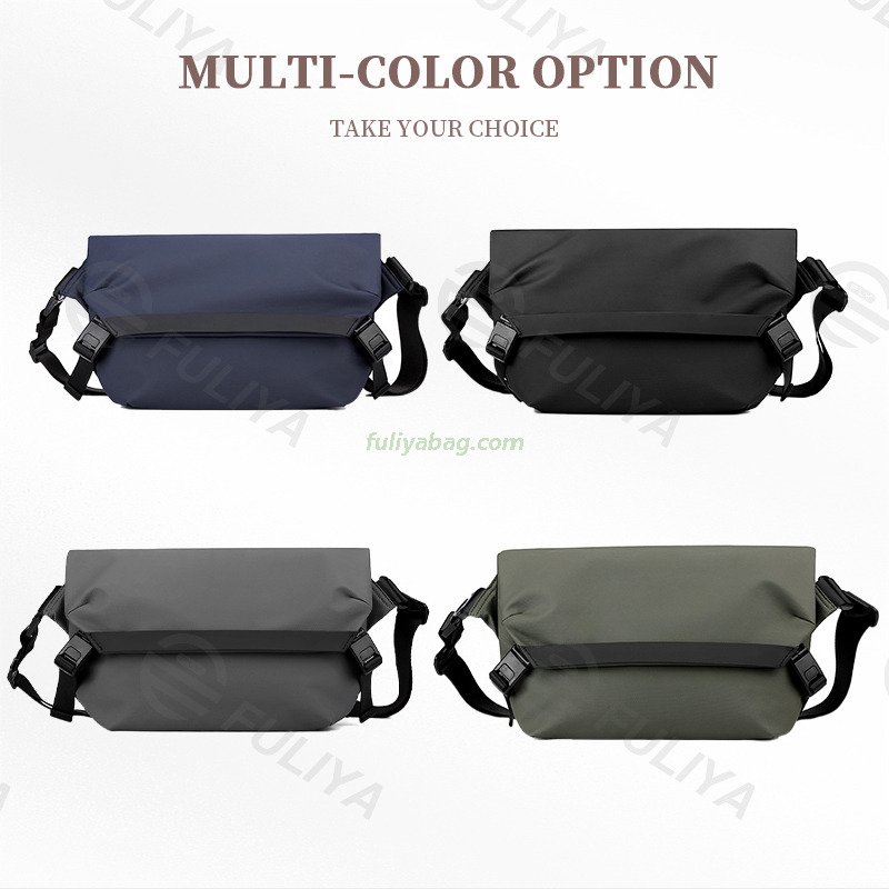Fashion Personalized Waterproof Nylon Male Crossbody Sling Shoulder Bag Casual Mens Messenger Chest Bags