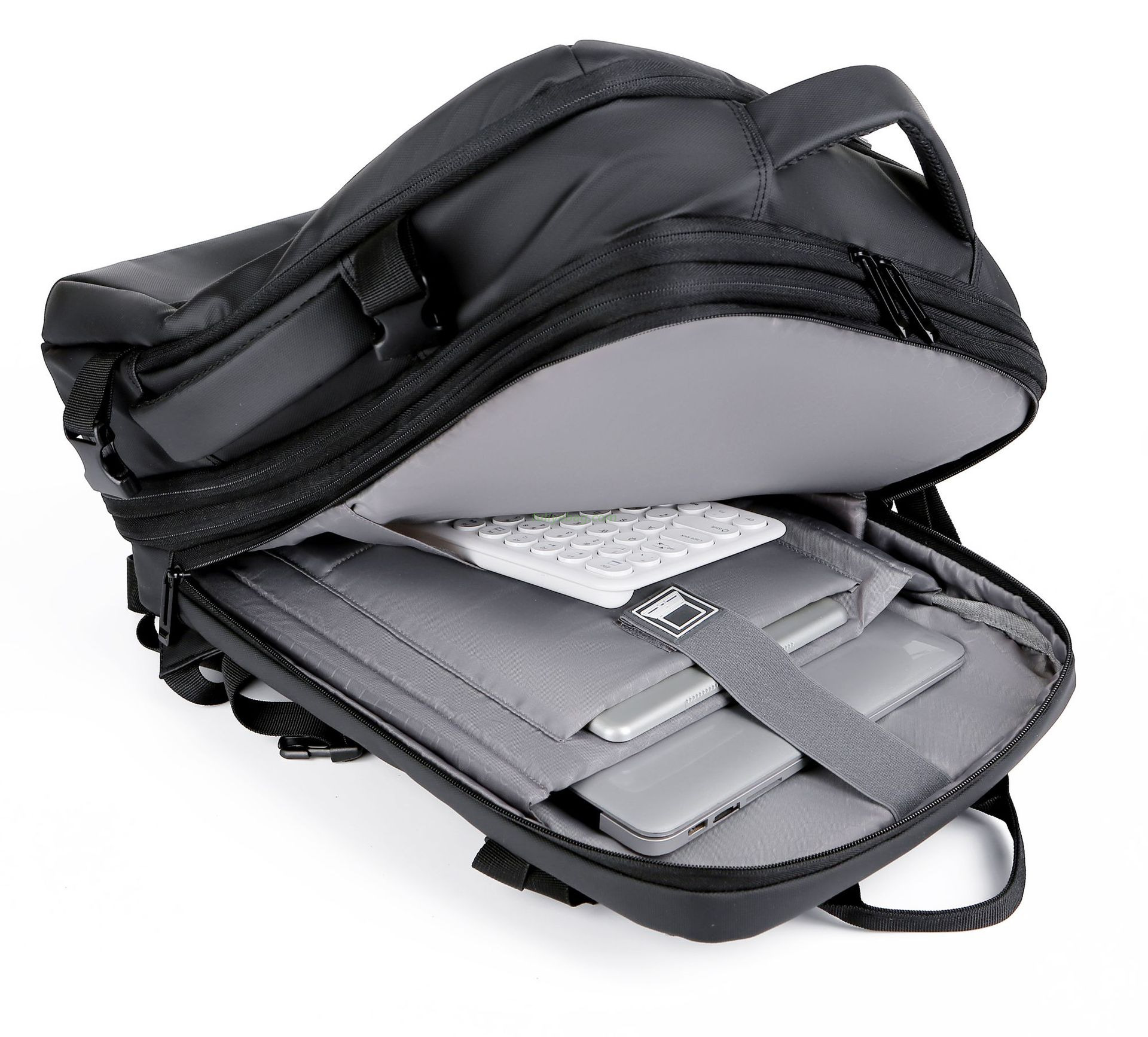 New Mens School Back Pack Women Waterproof Anti Theft Smart Expand Laptop Business Backpack With USB Charging Port