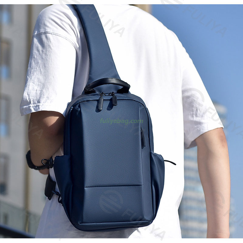 Multi Functional New Mens Chest Bag Waterproof Film Large Capacity Lightweight Custom Logo Single Shoulder Bag