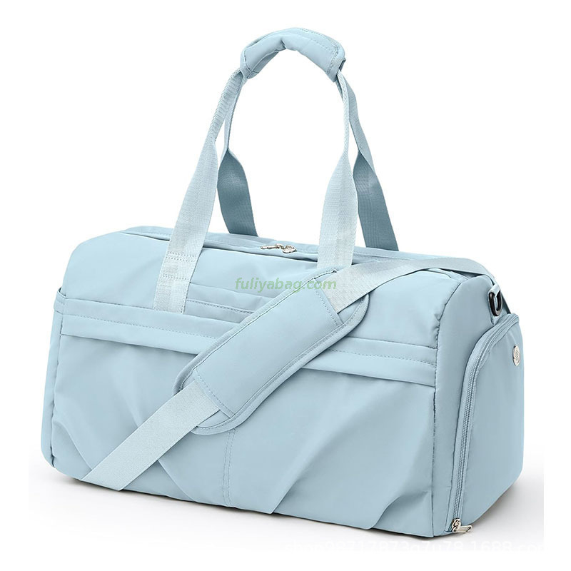 Custom Logo Size Duffle Sports Gym Bag Portable Women Travelling Duffel Travel Bag with Waterproof Shoe Compartment