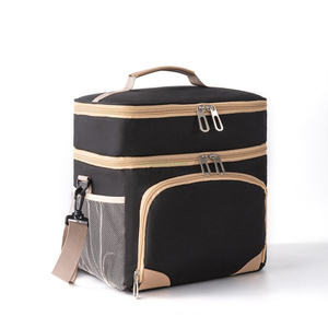 OEM High Capacity Thermal Picnic Bento Box Double Layer Insulated Lunch Thickened Cooler Bag for Women Men