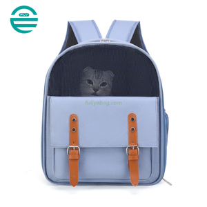 Portable Travel Small Pet Cat Dog Carrier Pet Bag Outdoor Breathable Pet Carrier Backpack with Side Pockets