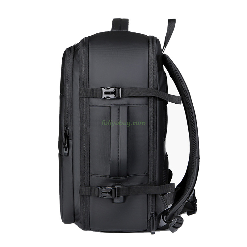 Factory Custom Nylon School Bag Pack Casual Carry On Laptop Compartment Business Travel Backpack for Men