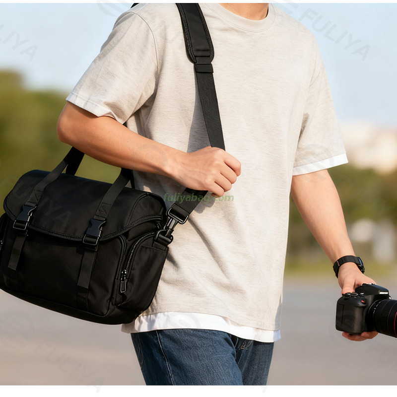 Customized Basics Large DSLR Gadget Bag Crossbody Handle Digital Gear Shoulder Bag Portable Waterproof Camera Bag