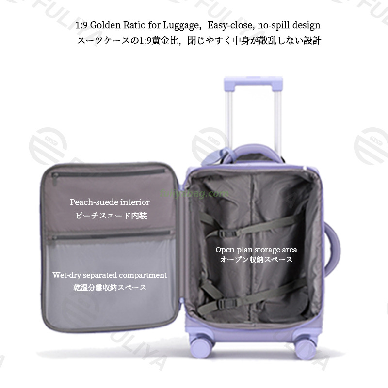 Ultra-Light 20inch 24inch Boarding Case Travel School Unisex Trolley Case Password Lock PC Aluminum Luggage Suitcase