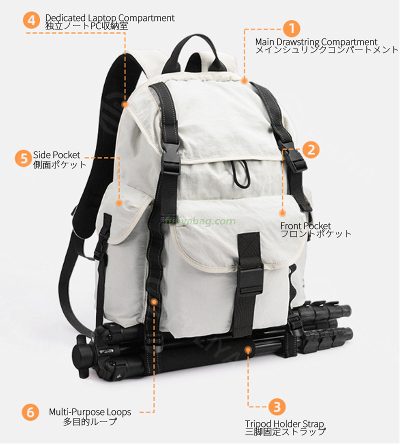 Custom Fashionable Lightweight Waterproof Travel Bag Outdoor Hiking Sports Zipper Closure Student Hiking Backpack