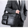 Men's Messenger Bag Office Work Shoulder Bag Computer Handbag Business Laptop Genuine Leather Briefcase