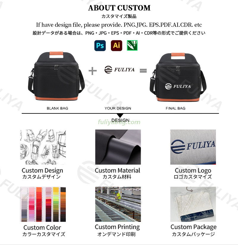 Factory Custom OEM ODM Insulated Ice Pack Lunch Cooler Bag 600D Oxford Thermal Bento Bag for Kids Adults Picnic Lunch