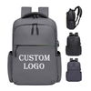 Factory Outlet Unisex Backpack Activities Waterproof College Outdoor Black 17 Inch Laptop Bags With USB Charging Port
