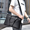 Custom Men's Business Handbag Black Blue Waterproof Oxford Carrying Case Protective Computer Bag 17.3 Inch Laptop Bag