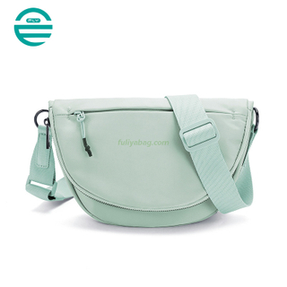 Wholesale Polyester Fibre Foldable Daily Casual Large Capacity Fanny Pack Belt Bag Outdoor Sport Cross body Bag