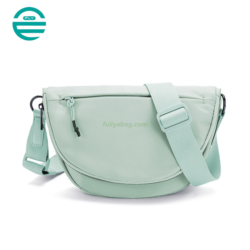 Wholesale Polyester Fibre Foldable Daily Casual Large Capacity Fanny Pack Belt Bag Outdoor Sport Cross body Bag