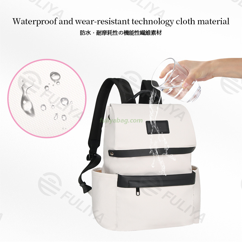 Customized Backpack Simple Fashionable Casual College Middle School Style Zipper Student Waterproof Backpack
