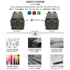 Custom Vintage Large Capacity Student Rucksack Waterproof Canvas Outdoor Daypack Sports Travel Hiking Backpack