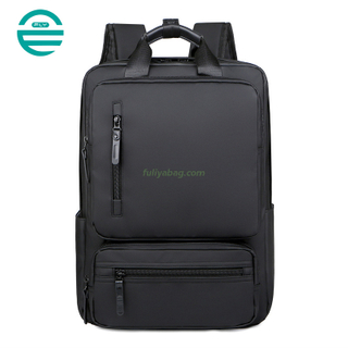 Wholesale Design Backpack Multi Functional Waterproof PU Leather Backpack Black Men School Laptop Bags Rucksack